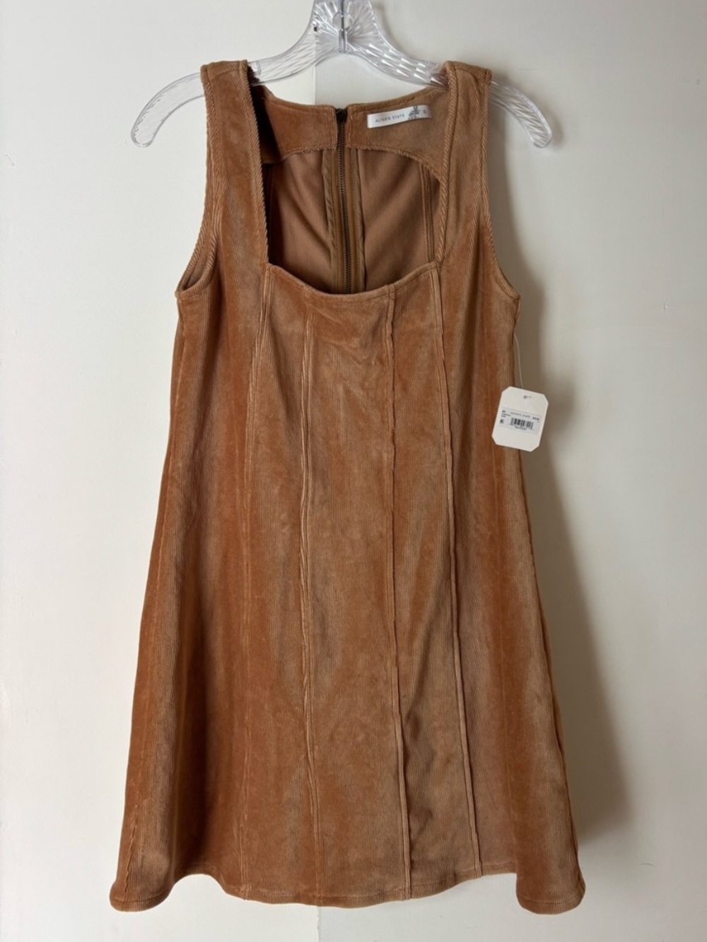 Altar'd State Tan Suede Mini Dress